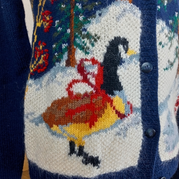 🎄90's vintage winter cardigan - Picture 4 of 15